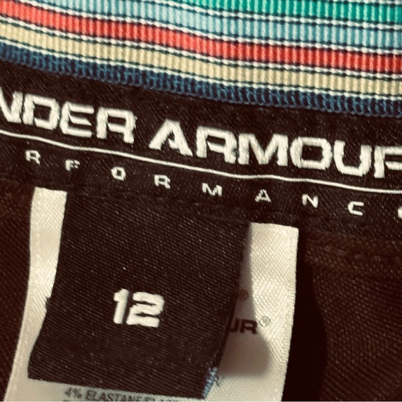 Under Armour Bermuda Golf Shorts Brown Sz 12 Women’s Summer Cropped Athletic - Picture 6 of 9